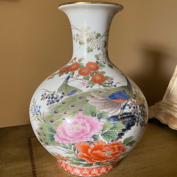Shibata Accents Japanese Shibata Peacock Vase Poshmark